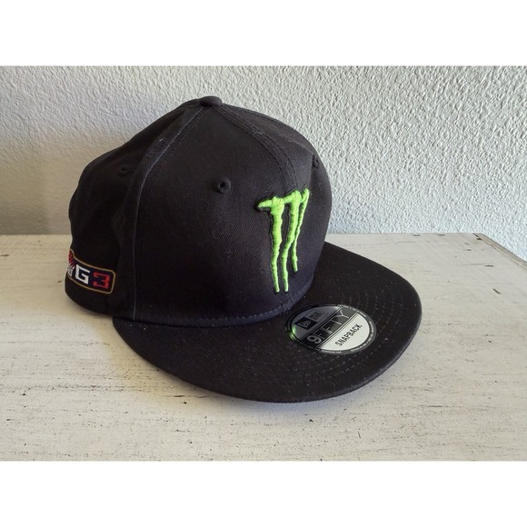 New Era Other - Monster Energy Hat Men Black Embroidered 9Fifty New Era Snap Back Cap Cotton